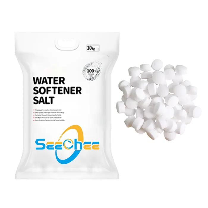 99.7 Typical Sodium Chloride Water Softener Salt Pellet for Regeneration of Ion Exchange Resin