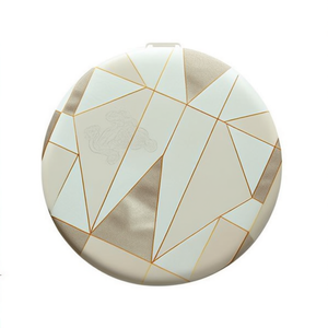 Cosmetic <b>Mirror</b> Compact Round With Pattern Design For Makeup Vanity Use - Product Image 1