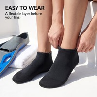 Chaussettes courtes en néoprène de 2 mm, adaptées aux sports de plongée et de plage