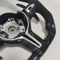 Roda kemudi serat karbon, disesuaikan untuk BMW F10 F30 F31 F32 F20 E90 E92 E60 X6 E71 X5 E70 M3 M4 M5 M6 LED