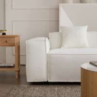 Canapé modulaire inclinable VOXHOME, style nordique minimaliste moderne, en éponge, pour salon, petits appartements et villas