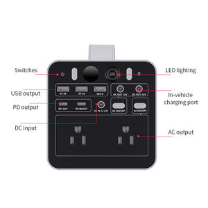 เครื่องกำเนิดไฟฟ้าพกพาขนาดเล็ก 300W 299.7Wh สำหรับตั้งแคมป์กลางแจ้ง ใช้พลังงานแสงอาทิตย์ - Product Image 5