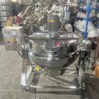 Marmite de cuisson électrique à double enveloppe de 200 litres avec agitateur, pour la transformation alimentaire commerciale, avec contrôle de la température