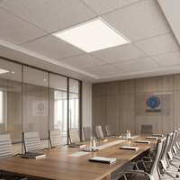 Plafonnier LED moderne en aluminium 600x600 pour bureaux, salles blanches et salles de conférence