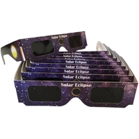 Vente en gros de lunettes Solar Eclipse Verres en papier pour l'observation de l'éclipse solaire 2025 de conception personnalisée certifiée ISO