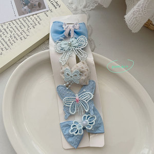 Lot de 5 élastiques à cheveux avec nœud, motif animal corbeau, accessoires capillaires qui ne blessent pas les cheveux, pour bébés filles - Product Image 6