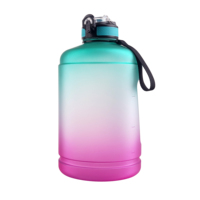 Bouteille en plastique grande taille 90oz sans BPA, contenant pour l'extérieur, Logo personnalisé, paille pour la gymnastique, avec poignée
