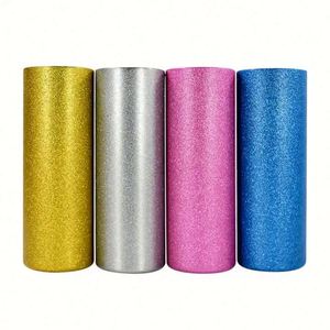 Gobelets à sublimation à paillettes effet brut, gobelets arc-en-ciel en acier inoxydable à double paroi, droits, vente en gros, 20 oz, 25 pièces - Product Image 1