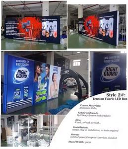 กล่องไฟผ้า LED สำหรับงานแสดงสินค้าพร้อมพิมพ์ UV ตามสั่ง - Product Image 3