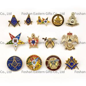 Kanatları aşağı kesim için çift kafa 3D cilalı altın mason masonik İskoçya ayin 33 <span class=keywords><strong>Pin</strong></span> serigraf baskılı rozeti - Product Image 1