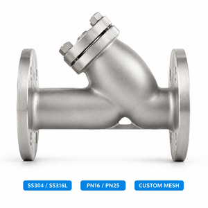 <span class=keywords><strong>Filtre</strong></span> en Y <span class=keywords><strong>à</strong></span> bride en acier inoxydable, <span class=keywords><strong>filtre</strong></span> industriel de type Y pour le traitement de l'eau, les pipelines chimiques et alimentaires - Product Image 2