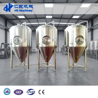 Tanque de Fermentación de Cerveza HG de Acero Inoxidable con Control PLC 220/380V y 6 Años de Garantía