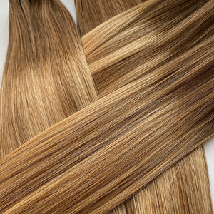Ampia Disponibilità di Capelli <span class=keywords><strong>Biondo</strong></span> <span class=keywords><strong>Cenere</strong></span> e <span class=keywords><strong>Biondo</strong></span> Caldo per Extension Genius Weft 18-22 Pollici, Remy Double Drawn di Alta Qualità - Product Image 5
