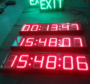Waterproof Outdoor LED <b>Clock</b> and Temperature Display Sign <b>Digital</b> Time Date With Temperature Indication for Indoor Outdoor Use - Product Image 5
