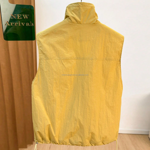 <span class=keywords><strong>Gilet</strong></span> coupe-vent rétro color-block personnalisé pour femme, col montant, sans manches, fermeture éclair, léger, sportif, utilitaire, OEM - Product Image 6