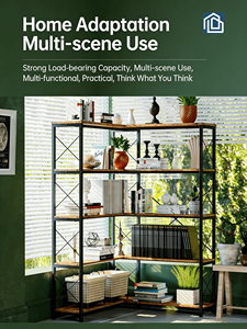 Estante de Pared Moderno de Hierro Forjado para Plantas y Almacenamiento de Archivos, Estante Esquinero para Sala de Estar, Material Metálico - Product Image 5