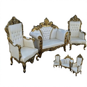 Modern Classic Asian <b>Wedding</b> Furniture Maharaja Sofa Set in Wood for Indoor Parties and <b>Weddings</b> <b>Wedding</b> Party Supplies - Product Image 1