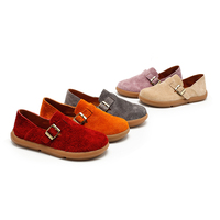 Chaussures décontractées en daim pour femmes, toutes occasions, avec boucle, confortables, mocassins pour tous les jours