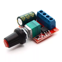 Regulador de velocidad del motor PWM DC 5V-35V Interruptor de control de velocidad 5A Función de interruptor Atenuador LED