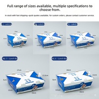Boîtes à emporter pour poulet frit, contenants rectangulaires de qualité commerciale résistants aux plis, pour snacks, cuisses de poulet, ailes, filets; Boîtes