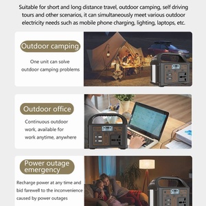 OEM/ODM 100W 300W 500W Station d'alimentation <span class=keywords><strong>solaire</strong></span> portable Lifepo4, <span class=keywords><strong>kit</strong></span> de panneaux solaires pour <span class=keywords><strong>camping</strong></span>-<span class=keywords><strong>car</strong></span>, <span class=keywords><strong>camping</strong></span>, alimentation de secours, recharge de téléphones et d'ordinateurs - Product Image 2