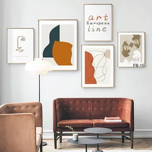 Abstrakte moderne einfache dekorative Malerei kreative Kombination Sofa Hintergrund Wandbehang Malerei für Wohnzimmer
