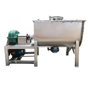 1 ton dry powder mixer for salt and mineral double ribbon food price
