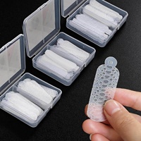 Moule à ongles en plastique le plus vendu, motifs flocons de neige de Noël, imprimé léopard, nœud papillon, étoiles, 3D, DIY, en boîte