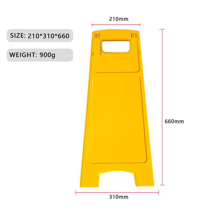 Collapsible Plastic Frame Sign Easy Storage and Cleaning 'In Progress ...