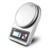 Balance de cuisine numérique électronique en acier inoxydable, capacité 5 kg, mesure du poids, arrêt automatique, fonctionne sur piles, amovible - Offre Spéciale