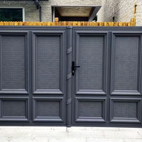 Porte d'entrée de luxe en alliage d'aluminium à glissière automatique, sécurité domestique, prix d'usine, vente chaude