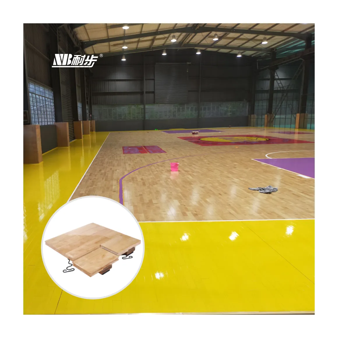 white oak haredwood flooring rubber tree gym floor basketball court solid wood paly ground indoor portable fixed timber maple