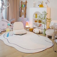 Tapis et moquettes modernes en microfibre, fabriqués à la machine, à boucles, antidérapants, imprimés en 3D pour le salon