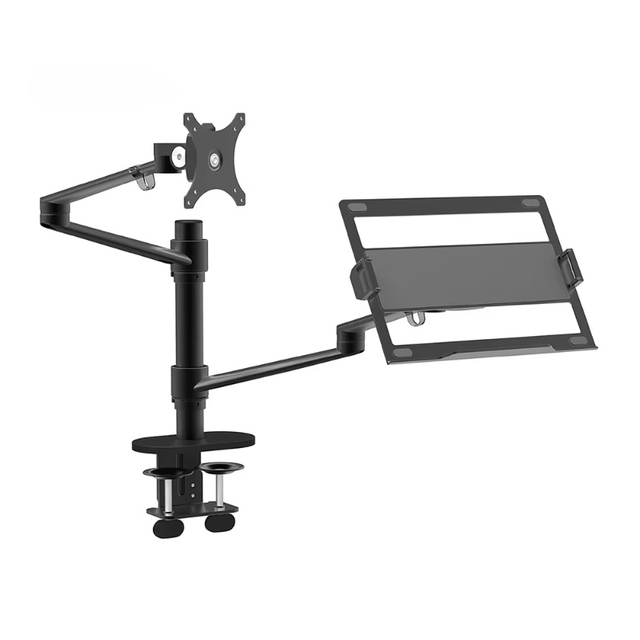 Universal 360 Degrees Rotating Dual Monitor Arm Stand Branded High Quality Mount Desk Monitor Bracket Notebook Tray