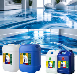 Độ bóng cao tự san lấp mặt bằng đá cẩm thạch hiệu ứng <span class=keywords><strong>Epoxy</strong></span> sàn nhựa lớp phủ cho đá cẩm thạch <span class=keywords><strong>Epoxy</strong></span> sàn AB keo - Product Image 2