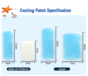 Usine directe Hydrogel décoloration été enfants rapide antipyrétique fièvre refroidissement Gel patchs soins de santé chaud froid packs - Product Image 4
