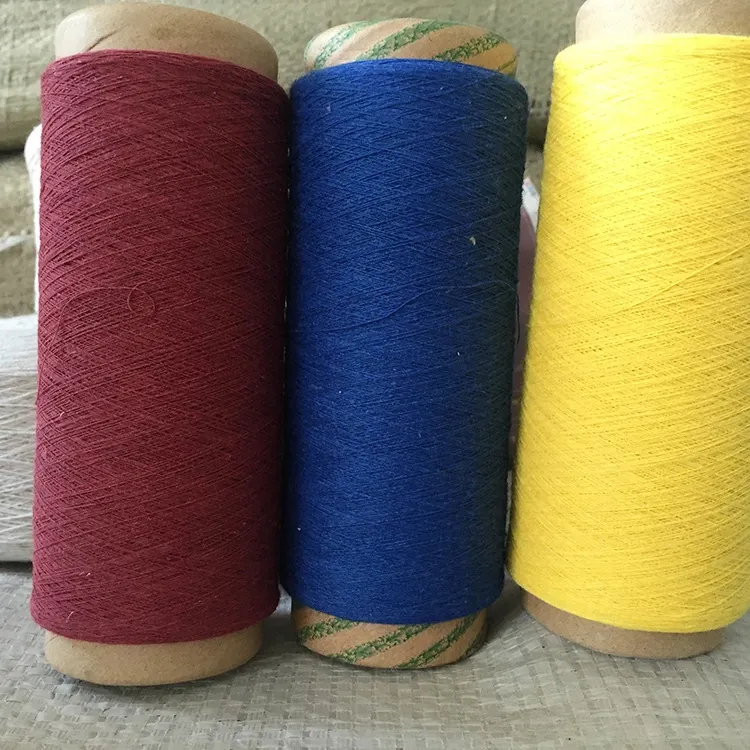 Best selling quality 2S-6S recycled cotton yarn for knitting cotton bags