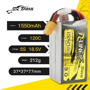 Batería LiPo TATTU R-Line Gold Brick 1550mAh 120C 4S 6S 14.8V 22.2V para Drones de Carreras FPV - Product Image 3