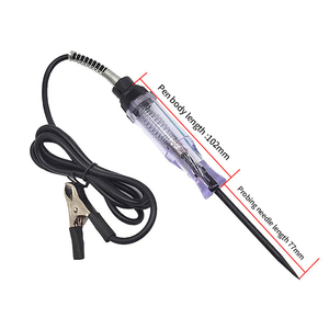 Probador de circuito Digital LCD automotriz de 6-24V, pantalla LED de voltaje Digital, probador de luz de bajo voltaje para coche y camión con sonda de acero inoxidable - Product Image 5