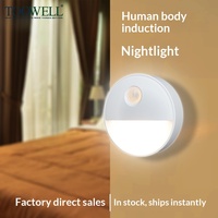 Lampe de nuit intelligente à batterie, contrôle par application, pour armoire, chambre, couloir, escalier, sécurité sans fil, produit transfrontalier très vendu