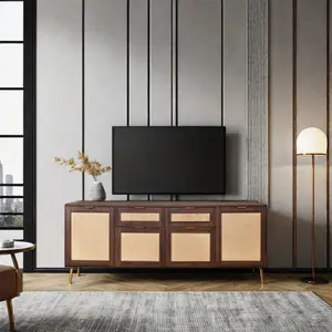 Hiện đại Thiết kế sang trọng hội chợ TV Tủ bảng TV đứng đơn vị bằng gỗ TV đứng cho phòng khách