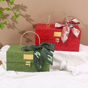 Boîte cadeau de luxe personnalisée en gros avec rubans, emballage en papier créatif, boîte cadeau portable - Product Image 4
