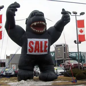 Produto anuncios inflável animal personalizado 5m gorila preto para venda l158