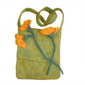 Bolso de Hombro Unisex de Colores Surtidos Hecho en Nepal por Ahana's Craft, Bolso de Mano con Diseño Floral - Product Image 1