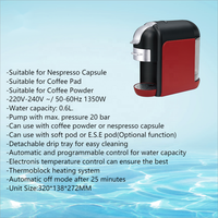 Machine à café Thema Smart haute pression 20bar Multi Cappuccino expresso Capsule pour poudre de dosette de café