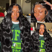 Perruque Lace Front HD Premium en Cheveux Humains Double Drawn, Cheveux Brésiliens, Vente en Gros à Prix Abordables, Perruque Lace Front, Perruque Cheveux Mélangés