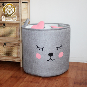 Nhà Máy Handmade Chất Lượng Cao Vải + EVA Lót Ráp Quần Áo Bẩn Giỏ Giặt Bộ 2 - Product Image 4