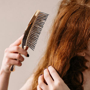 Professionele Gegalvaniseerde Vrouwen Styling Detangler Goud Haarborstel Antistatische Hoofdhuid Massage Natte En Droge Ontwarrende Haarborstel - Product Image 6