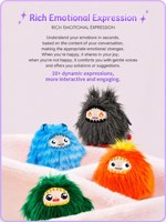 Giocattoli Interattivi AI Monster AI Smart Plush Doll: Regalo per Feste, Gioco di Risposta, Imbottitura in Cotone PP, Compagno Calmante Unisex Regolabile