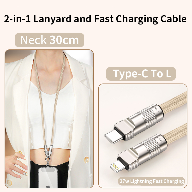 สายคล้องคอรูปตัว L แบบ Camel-Type-C